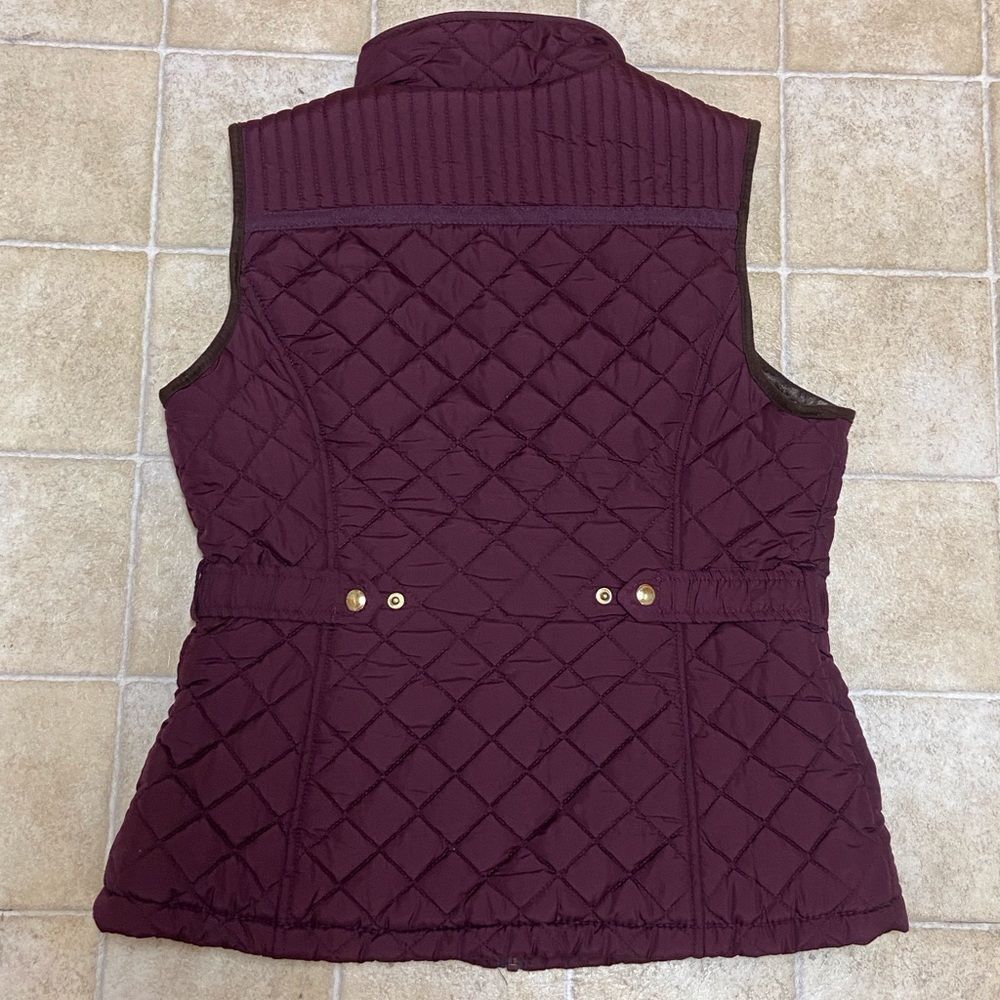 WEATHERPROOF WOMEN'S JACKET VEST SIZE S BURGUNDY AND BROWN - Picture 2 of 13